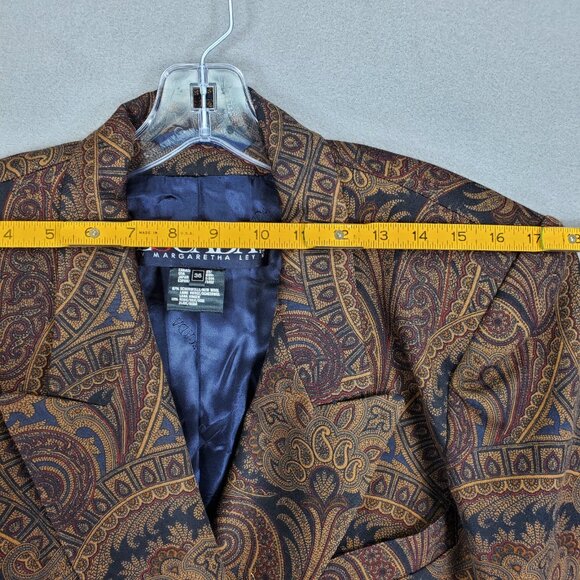 Escada Brown Paisley Blazer - Picture 6 of 9